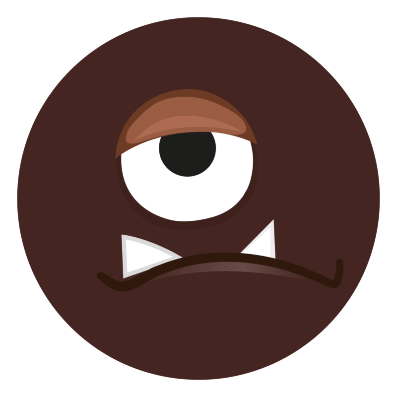 Monster Soil monster mascot icon
